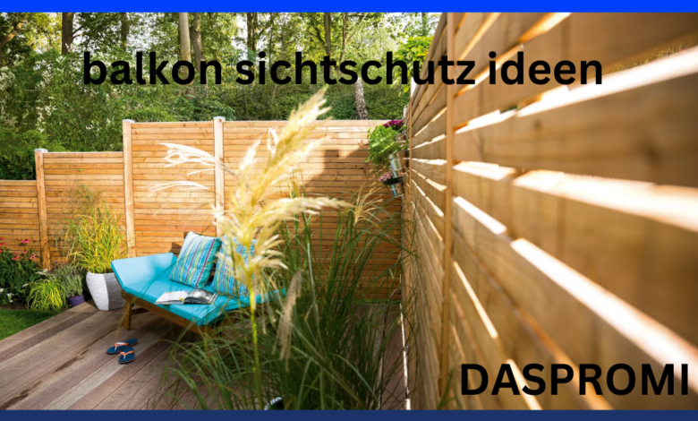 balkon sichtschutz ideen