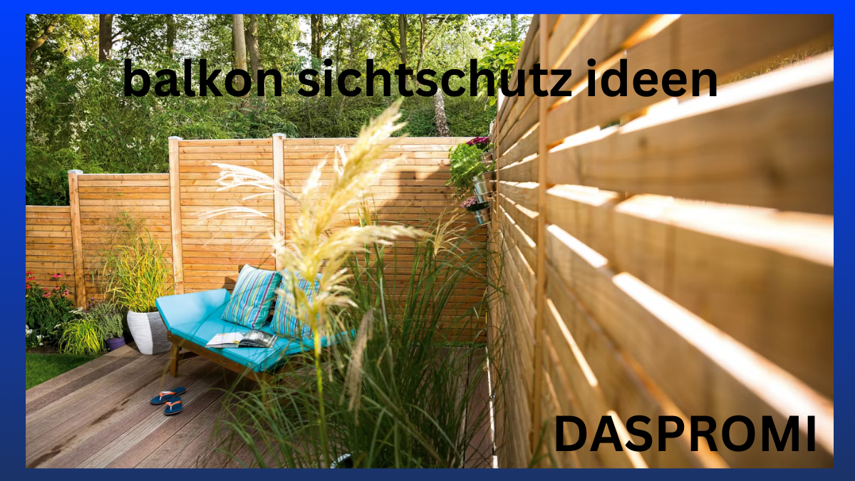 balkon sichtschutz ideen